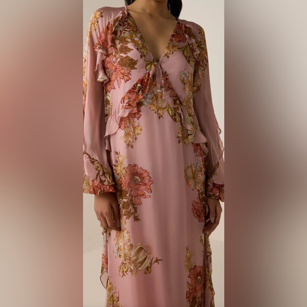 Hemant and Nandita Sula Ruffle Dress NWT - Picture 3 of 3